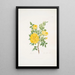 Rosa lutea - Mary Lawrance — cuadro enmarcado en la pared