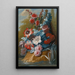 Bouquets de fleurs sur une corniche au-dessus de l'eau - Mary Moser — framed artwork on a wall