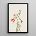Fucsia de California Zauschneria californica - Mary Vaux Walcott — cuadro enmarcado en la pared
