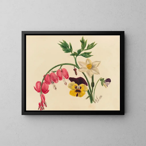 de Flores mezcladas - Mary Vaux Walcott — cuadro enmarcado en la pared