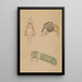 Choju ryakugashiki Pl08 - Masayoshi Kitao — framed artwork on a wall
