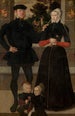 Thomas Gerritzn Doesburch and Claesje Hendricksdr Roeclaes with their daughters - Master of the Family Portrait of Antwerp — artwork view