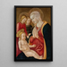 Virgen con el Niño - Maestro de la Natividad de Castello — cuadro enmarcado en la pared