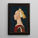 Retrato de una mujer - Maestro de la Natividad de Castello — cuadro enmarcado en la pared