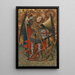 Saint Michael Painting - Master of Belmonte — framed artwork on a wall