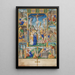 The Crucifixion with Six Passion Stories - Master of Jacques de Besançon — framed artwork on a wall