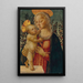 La Virgen con el Niño - Maestro de San Miniato — cuadro enmarcado en la pared