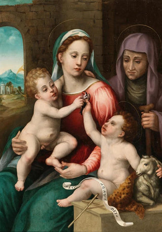 Master of Volterra - The Madonna and Child with Saint Elizabeth and the Infant Saint John the Baptist.webp
