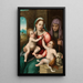 The Virgin and Child with Saint Elizabeth and the Infant Saint John the Baptist - Master of Volterra — framed artwork on a wall