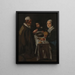 Slim meal painting - Master of Blue Jeans — framed artwork on a wall