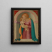 Virgin and Child painting - Master of the Annunciation of Lanckoronski — framed artwork on a wall