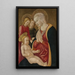 Virgen con el Niño - Maestro de la Natividad de Castello — cuadro enmarcado en la pared