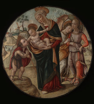 Virgen y Niño con san Juan Bautista - Maestro del Tondo Borghèse