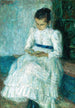 A young girl reading - Matej Sternen — artwork view