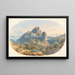 El Castillo de Èze cerca de Niza - Mathias Gabriel Lory — cuadro enmarcado en la pared