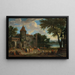 Oriental Merchants before a Castle - Mathijs Schoevaerdts — framed artwork on a wall