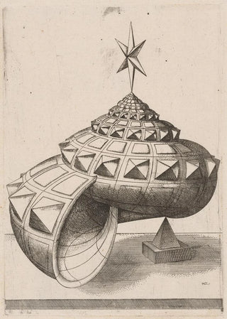 Mathis Zndt - A Perspective of a Faceted Snail Shell Balanced on a Pyramid.webp