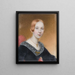 Retrato de una dama con cabello rizado - Matthias Grilhofer — cuadro enmarcado en la pared