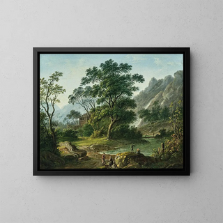 Matthias Rudolf Toma - Travellers resting near a mountain lake.webp