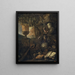 Vanité philosophique Nature morte - Matthias Withoos Amersfoort — framed artwork on a wall