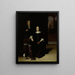 Retrato de una mujer y un hombre en un interior - Matthias Wulfraet — cuadro enmarcado en la pared