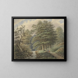 Matthijs Maris - Boslandschap met watervalletje after Johann Bernard Klombeek.webp
