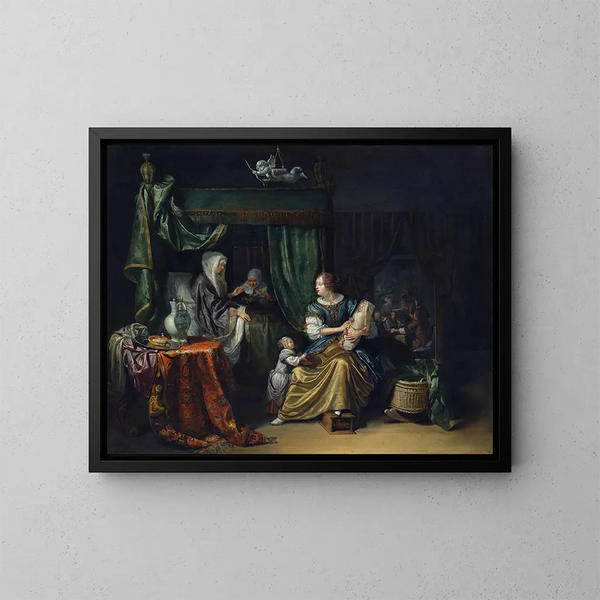 El recién nacido - Matthijs Naiveu — cuadro enmarcado en la pared