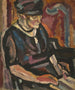 Mujer leyendo - Maurice Albert Loutreuil — vista de la obra