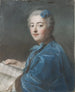 Marie-Sophie de Courcillon Duchesse de Pecquigny Princesa de Rohan - Maurice Quentin de La Tour — vista de la obra