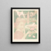 Joven mujer recibiendo un ramo de flores en un jardín - Maurice Denis — cuadro enmarcado en la pared