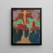 El Cristo naranja - Maurice Denis — cuadro enmarcado en la pared