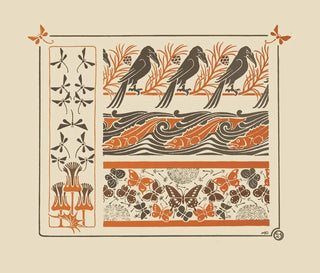 Maurice Pillard Verneuil - Abstract design based on birds fish butterflies dragonflies.webp