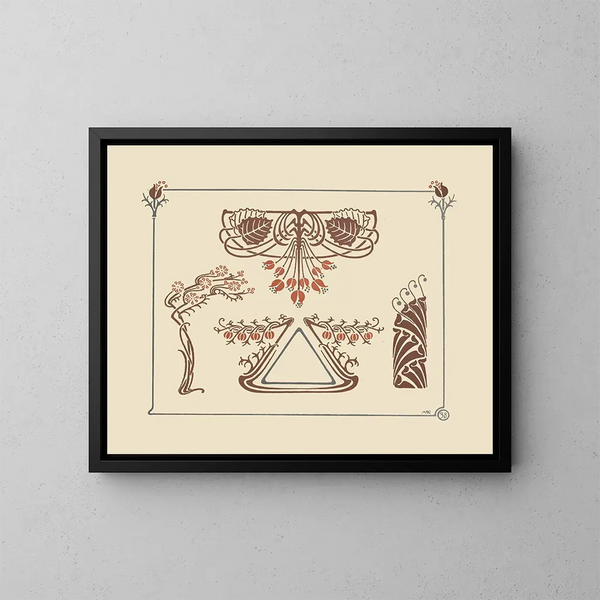 Conception abstraite inspirée des fleurs - Maurice Pillard Verneuil — framed artwork on a wall