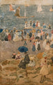 Escena de playa North Shore - Maurice Prendergast — vista de la obra