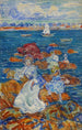 Figures à marée basse sur les rochers - Maurice Prendergast — artwork view