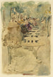 Outdoor Café Painting - Maurice Prendergast — artwork view
