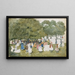 Pedestrians in a Park - Maurice Prendergast — framed artwork on a wall