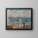 Paseo junto al mar - Maurice Prendergast — cuadro enmarcado en la pared