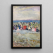 Beach at Revere - Maurice Prendergast — framed artwork on a wall