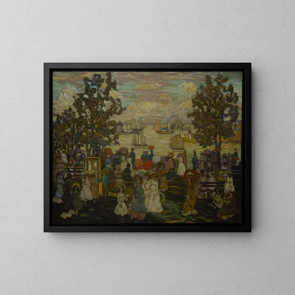 Salem Willows - Maurice Prendergast — cuadro enmarcado en la pared