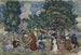 Paseo dominical - Maurice Prendergast — vista de la obra
