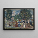 Paseo dominical - Maurice Prendergast — cuadro enmarcado en la pared