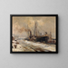 Puerto de Amberes en invierno - Maurits Blieck — cuadro enmarcado en la pared