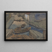 Boats in a Ditch Between Barns - Maurits van der Valk — framed artwork on a wall