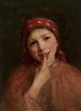 Young Peasant Woman - Maurycy Trębacz — artwork view