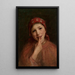 Young Peasant Woman - Maurycy Trębacz — framed artwork on a wall