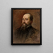 Retrato del pintor Lucjan Wrotnowski - Maurycy Trębacz — cuadro enmarcado en la pared