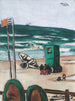 Baigneurs con cabina verde y barqueros con pantalón rojo - Max Beckmann — vista de la obra
