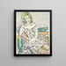 Retrato de una joven - Max Beckmann — cuadro enmarcado en la pared