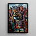 Paisaje rocoso con rocas - Max Beckmann — cuadro enmarcado en la pared